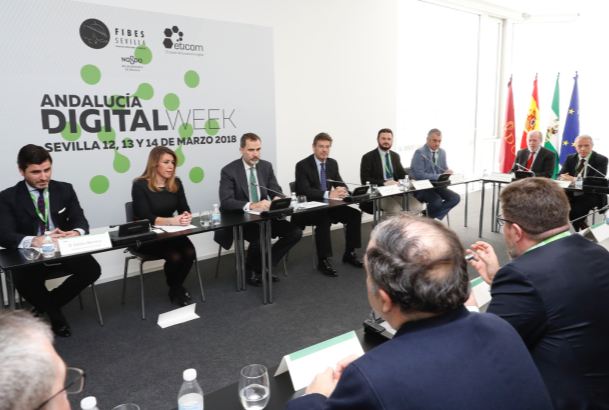 Su Majestad el Rey preside la reunión de la Andalucía Digital Week