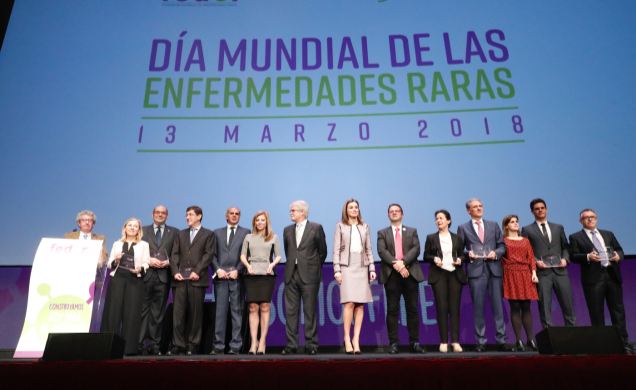 Doña Letizia junto a los galardonados