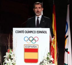 Su Majestad el Rey durante su intervención