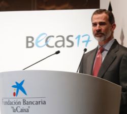 Su Majestad el Rey durante su intervención