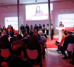 Vista del salón de actos durante las palabras de Doña Letizia 