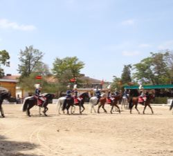 Exhibición ecuestre a cargo del Escuadrón de Escolta Real de la Guardia Real