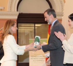 Don Felipe durante el acto de entrega de los galardones