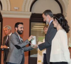 Don Felipe durante el acto de entrega de los galardones