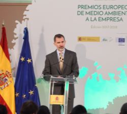Su Majestad el Rey durante su intervención