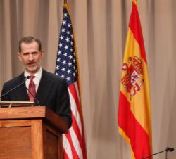 Su Majestad el Rey durante su intervención