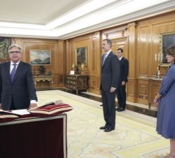 El magistrado José Antonio Ballestero Pascual, jura su cargo como nuevo vocal del Consejo General del Poder Judicial ante Su Majestad el Rey