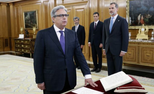 El vocal del Consejo General de Poder Judicial, José Antonio Ballestero Pascual, jura su cargo
