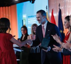 Su Majestad el Rey hace entrega del Premio FPdGi Social 2018 a Arancha Martínez Fernández