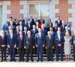 Su Majestad el Rey con la delegación del European Australian Business Council (EABC)