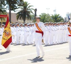 Su Majestad el Rey pasa revista a la fuerza