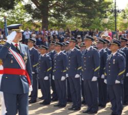Su Majestad el Rey pasa revista a la fuerza