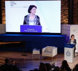 Intervención de la directora de la Fundación Princesa de Asturias, Teresa Sanjurjo