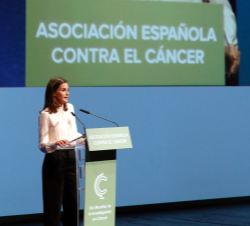 Su Majestad la Reina durante su intervención