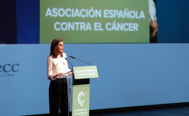 Su Majestad la Reina durante su intervención