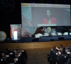 Vista del Auditorio durente las palabras de la ministra de Industria, Comercio y Turismo, Reyes Maroto