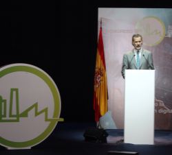Su Majestad el Rey durante su intervención