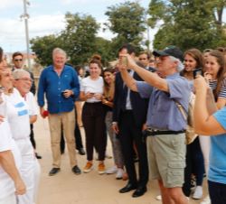 Doña Letizia a la finalización del acto