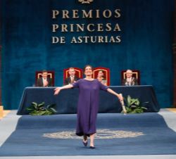 Alma Guillermoprieto tras recoger el galardón