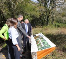 Don Felipe y Doña Letizia realizan un recorrido a pie por la Reserva Natural de Muniellos