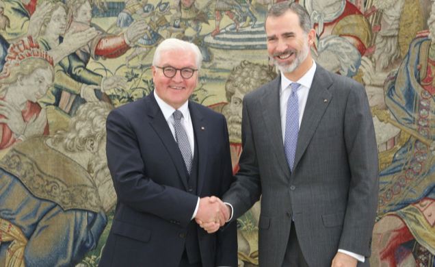 Su Majestad el Rey junto al Presidente de la República Federal de Alemania, Sr. Frank-Walter Steinmeier