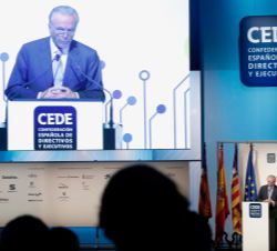 Intervención del presidente de la Fundación Bancaria "La Caixa" y presidente de la Fundación CEDE, Isidro Fainé