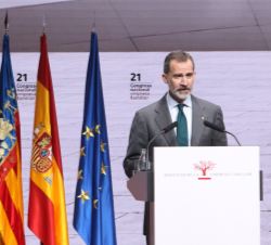 Su Majestad el Rey durante su intervención