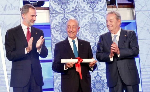 Su Majestad el Rey entrega el "Premio Fernández Latorre 2018" al presidente de la República Portuguesa, Marcelo Rebelo de Sousa