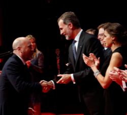 Sus Majestades los Reyes entregan el Premio a la Innovación en la Empresa: Pulverizadores Fede, recogió el galardón Federico Pérez, director ejecutivo