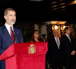 Su Majestad el Rey durante su intervención