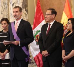Don Felipe durante su intervención tras la imposición de la condecoración