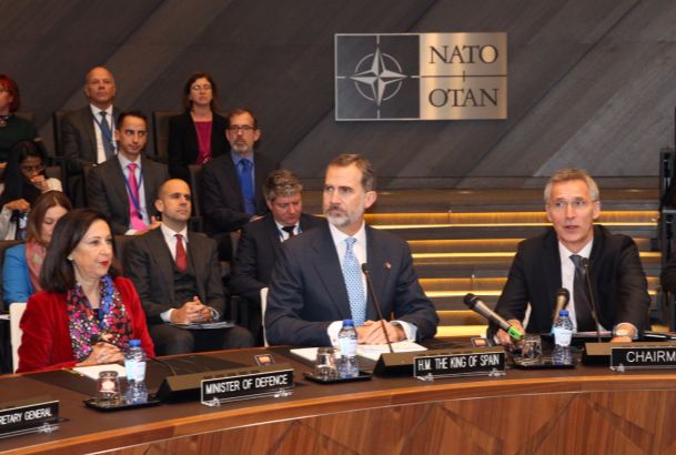 Su Majestad el Rey en el Salón del Consejo Atlántico
