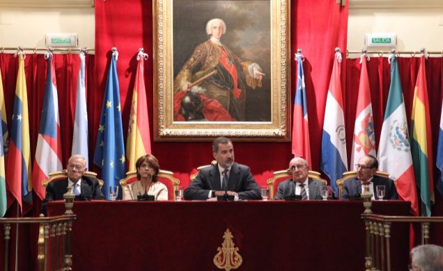 Su Majestad el Rey durante su intervención