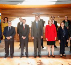 Su Majestad el Rey junto a los Presidentes de las Regiones Ultraperifericas de la Unión Europea