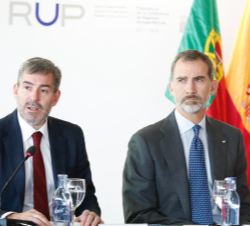 Don Felipe durante el desarrollo de la Conferencia