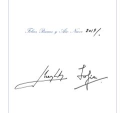 Felicitación de Navidad de Sus Majestades los Reyes Don Juan Carlos y Doña Sofía 