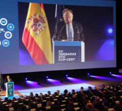 Vista general durante la intervención del secretario de Estado director del CNI, Félix Sanz Roldán