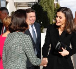 Su Majestad la Reina fue recibida por el ministro de Agricultura, Pesca y Alimentación, Luis Planas, y la presidenta Nacional de la Confederación Naci