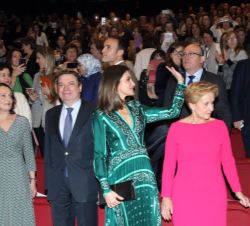 Doña Letizia en el auditorio del Hotel