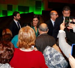 Doña Letizia tras finalizar el Congreso