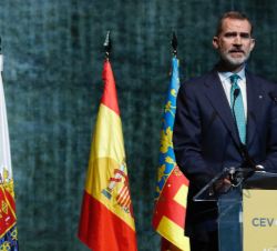 Su Majestad el Rey durante su intervención