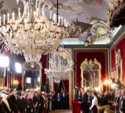 Su Majestad el Rey durante su intervención