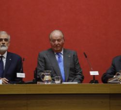 Su Majestad el Rey Don Juan Carlos durante su intervención en el acto