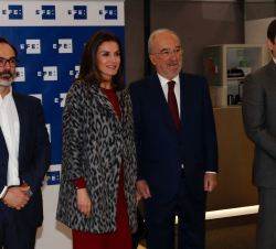 Doña Letizia, en la sede de la Fundéu BBVA