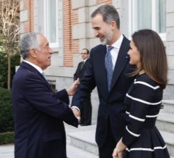 Su Majestad el Rey recibe al Presidente de la República Portuguesa, Marcelo Rebelo de Sousa