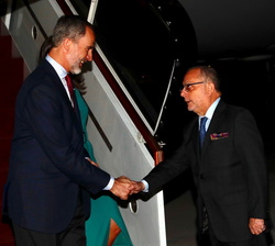 Su Majestad el Rey recibe el saludo del ministro de Relaciones Exteriores y Culto de la Nación Argentina, Jorge Marcelo Faurie