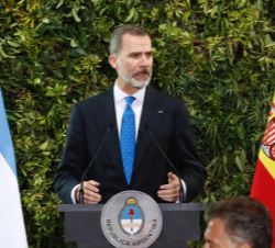 Su Majestad el Rey durante sus palabras