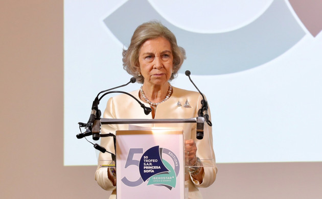 Su Majestad la Reina Doña Sofía durante su intervención en la Gala Conmemorativa
