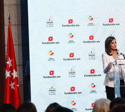 Su Majestad la Reina durante su intervención