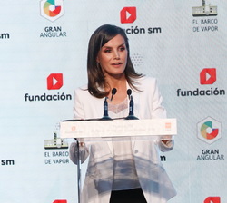 Doña Letizia dirigió unas palabras a la finalización del acto